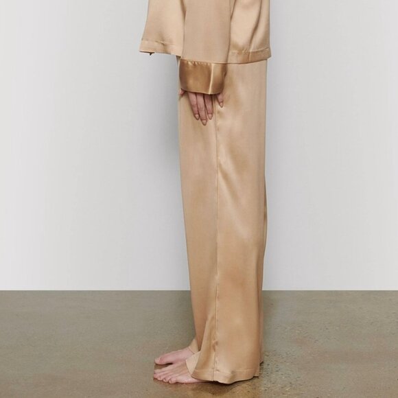 SKIMS Silk Pajama PANTS ONLY in Beige - Picture 8 of 12